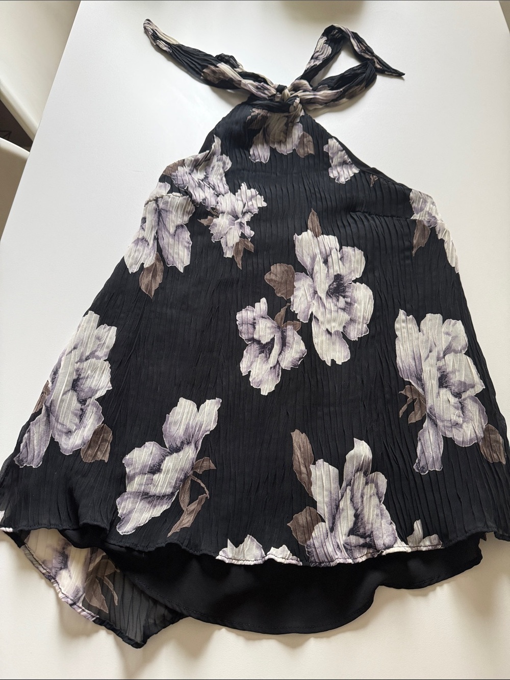Halter style floral blouse